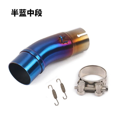 Exhaust pipe Middle Section Ninja Z400 - ninja400500z400-half-blue-middle-section