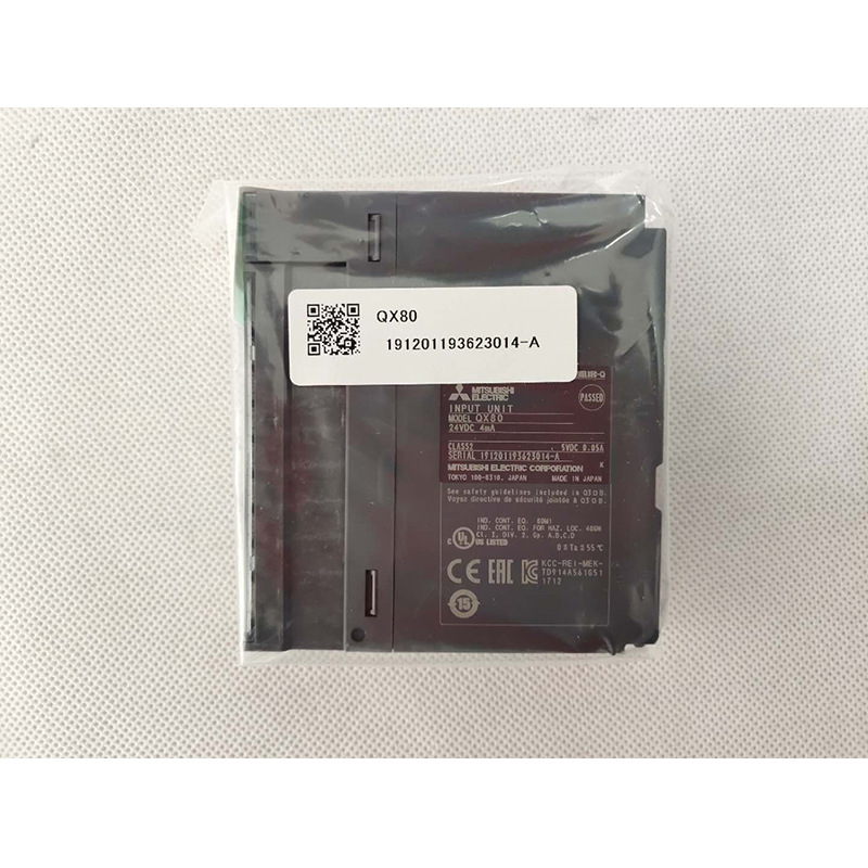 全新原装plc编程控制Q系列 QX80输入模块DC输入16点24VDC/4mA