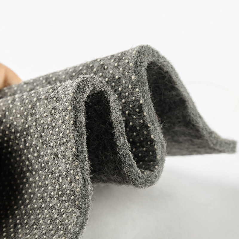 厂家制定地毯地垫滴塑无纺布防滑用滴塑毛毡布滴塑无纺布静音