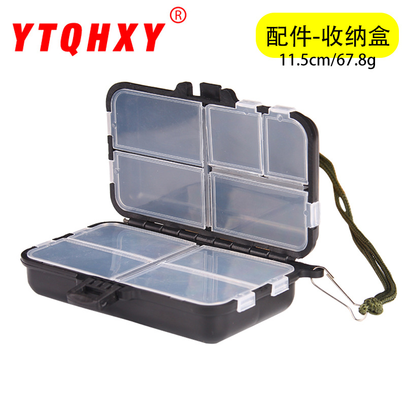 9 rejilla multifuncional caja de accesorios de artes de pesca Flip caja de cebo de almacenamiento de artes de pesca caja de Pesca de Mar caja de pesca de roca caja de artes de pesca al por mayor
