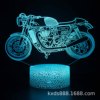 Motorcycle, LED colorful night light, touch creative table lamp for St. Valentine's Day, 3D, remote control, Birthday gift