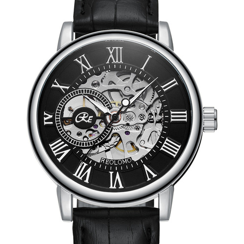 Watches Cross-border Leo Lai hollow bottom mechanical foreign trade watches mechanical watches non-automatic mechanical men's watches wholesale