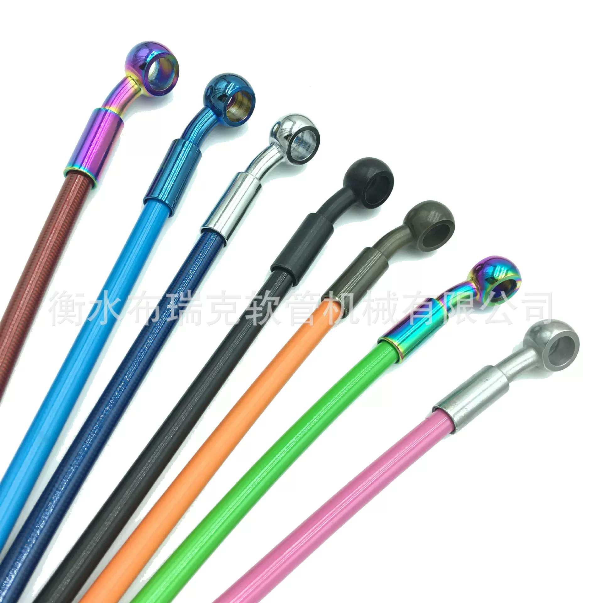 鬼火迅鹰凌鹰踏板电动车 改装摩托车 尼龙钢丝编织 液压前刹车管