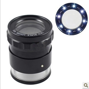 圆筒式带8个LED灯、带刻度 高倍观察放大镜 3组光学玻璃 7173