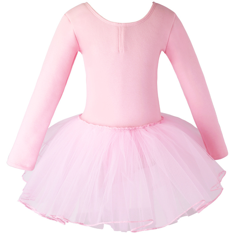 Ropa de baile para niños Nueva falda de Ballet de práctica para niñas de otoño e invierno Falda de baile para niñas con forro polar traje de baile chino