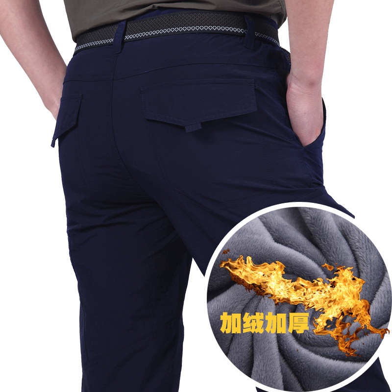 2021 nuevos pantalones de secado rápido al aire libre para hombres delgados más tamaño overoles multibolsillos sueltos pantalones casuales para hombres