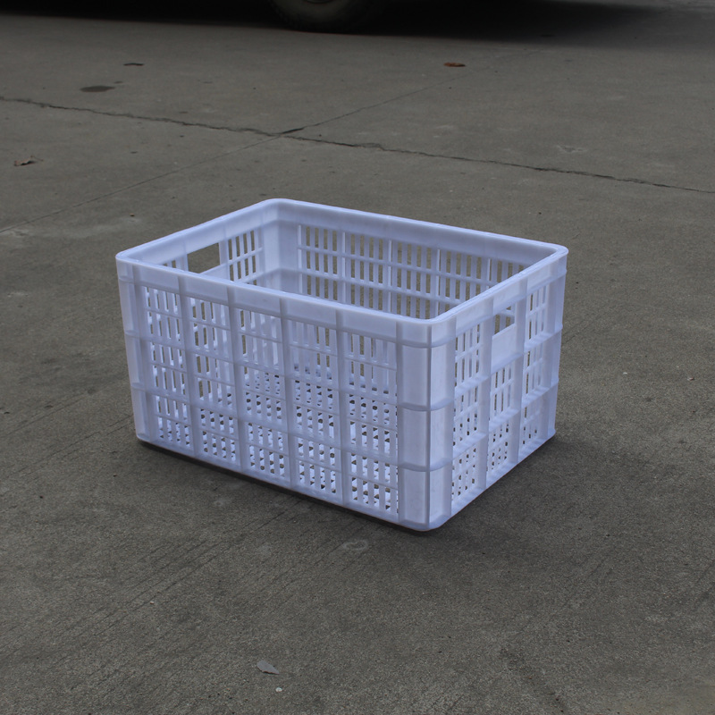 揭东锡场 食品糕点塑料筐 工厂车间装货塑胶箩筐加厚白色全新胶筐