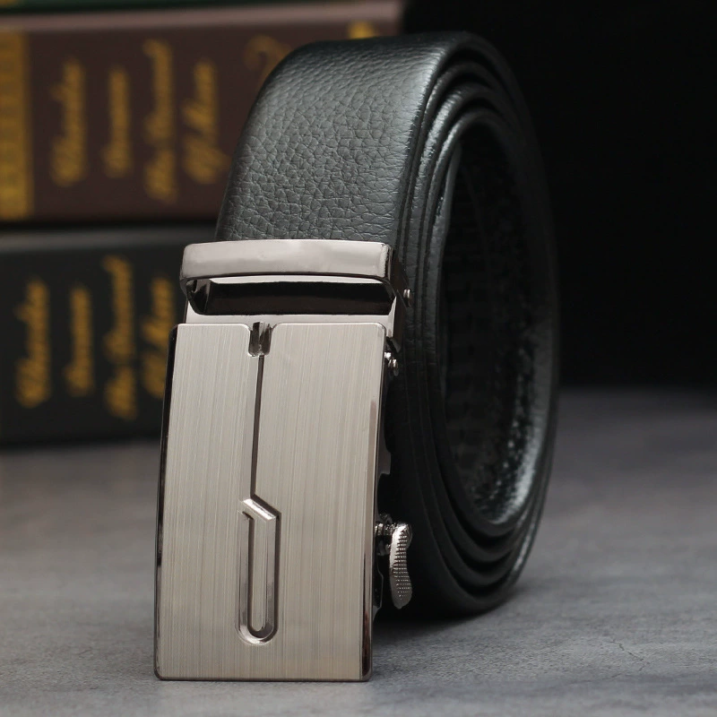 Metal Belt with Metal Buckle, Wear-Resistant Trousers Belt, Adjustable 120/140 cm, Multiple Styles