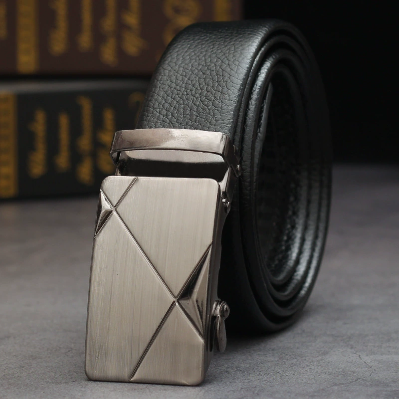 Metal Belt with Metal Buckle, Wear-Resistant Trousers Belt, Adjustable 120/140 cm, Multiple Styles