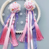 Children's hair accessory with tassels, Hanfu, cloth, hairgrip, Chinese style, cosplay, flowered