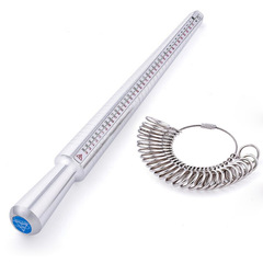 US美碼戒指圈 戒指調節棒鐵棒尺寸修整戴戒圈手寸指圍測量環工具