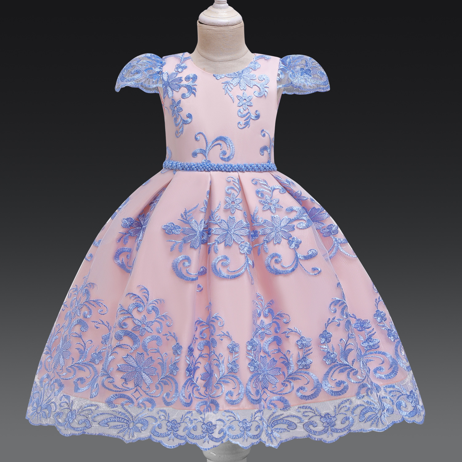 Vestido para niños Vestido de princesa Vestido de niña Pettiskirt Niña de flores Vestido de novia de estilo occidental Anfitrión noble Traje de piano