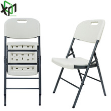 YC033中空吹塑简易折叠椅 培训会议靠背椅子 厂家供应 支持定制