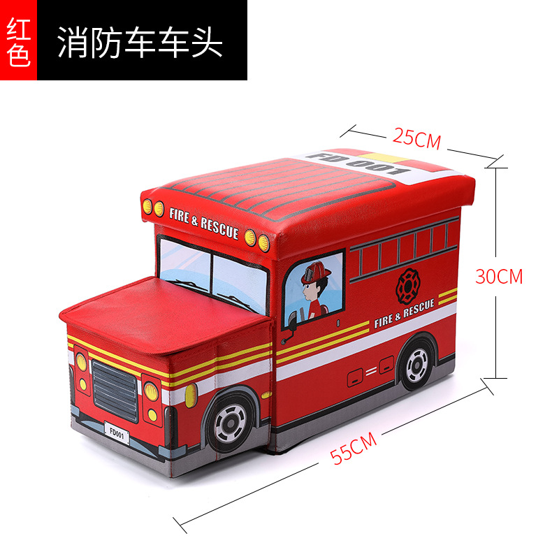 Red fire truck head_reinforcement (bearing 200kg)