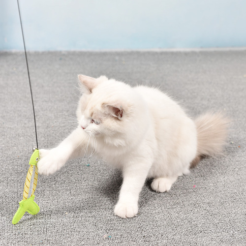 PSM factory direct sales cat funny rod long pole fishing rod bite resistant cat fighting rod fairy cat toys pet cat supplies