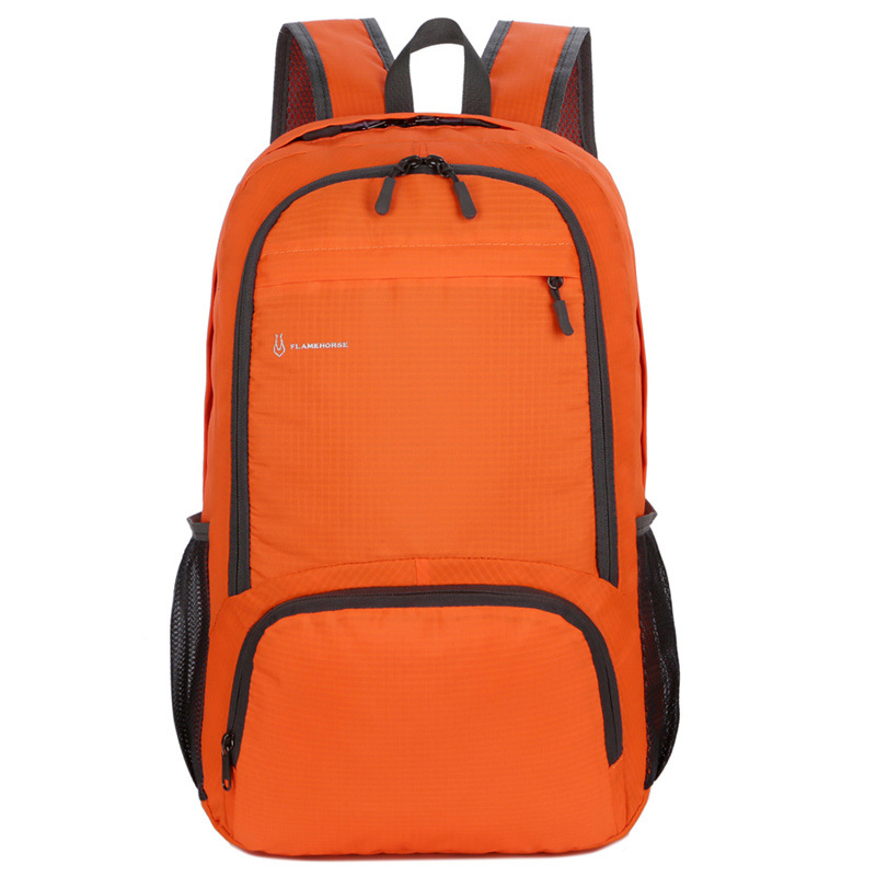 Bolsa plegable directa de fábrica impermeable moda deportes hombres y mujeres mochila al aire libre montañismo bolsa de almacenamiento de una sola pieza entrega
