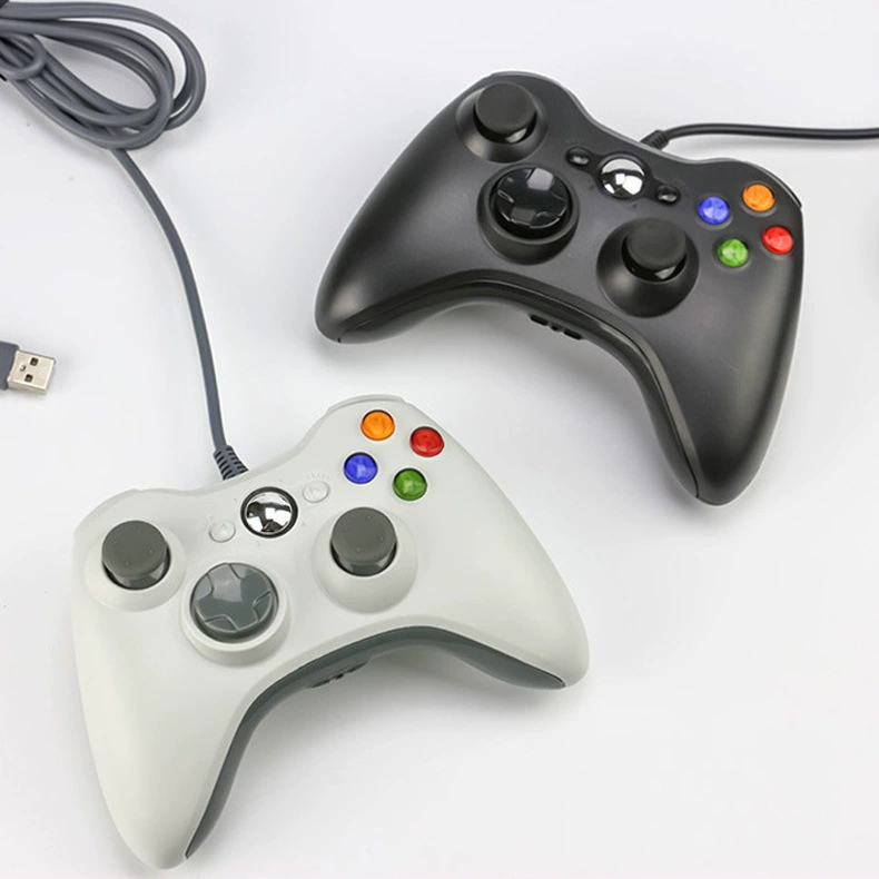 Контроллер Xbox360 совместим с ПК через USB проводной вибрацией X-360 киберспорт уровень игровой консоли ПК