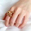 Adjustable small design ring, internet celebrity, simple and elegant design, wholesale