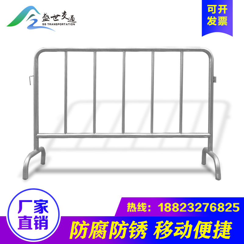 益宙不锈钢护栏地铁隔离栏公路不锈钢铁马道路活动围栏商场移动隔