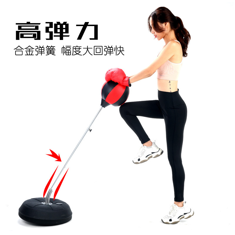 Velocidad de boxeo vertical bolsa de arena niños adultos ventilación bola vaso taekwondo Sanda entrenamiento de reacción