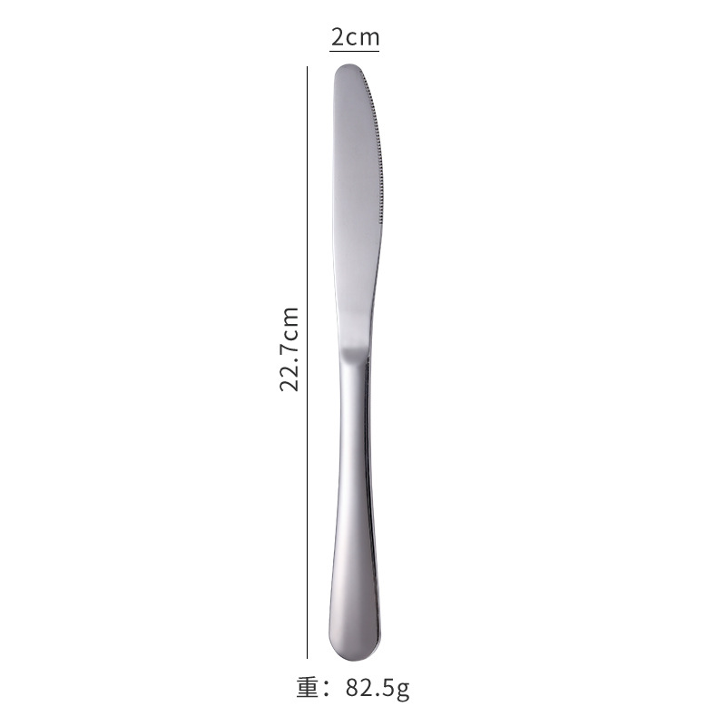 큰 이빨을 가진 둥근 머리 스테이크 나이프