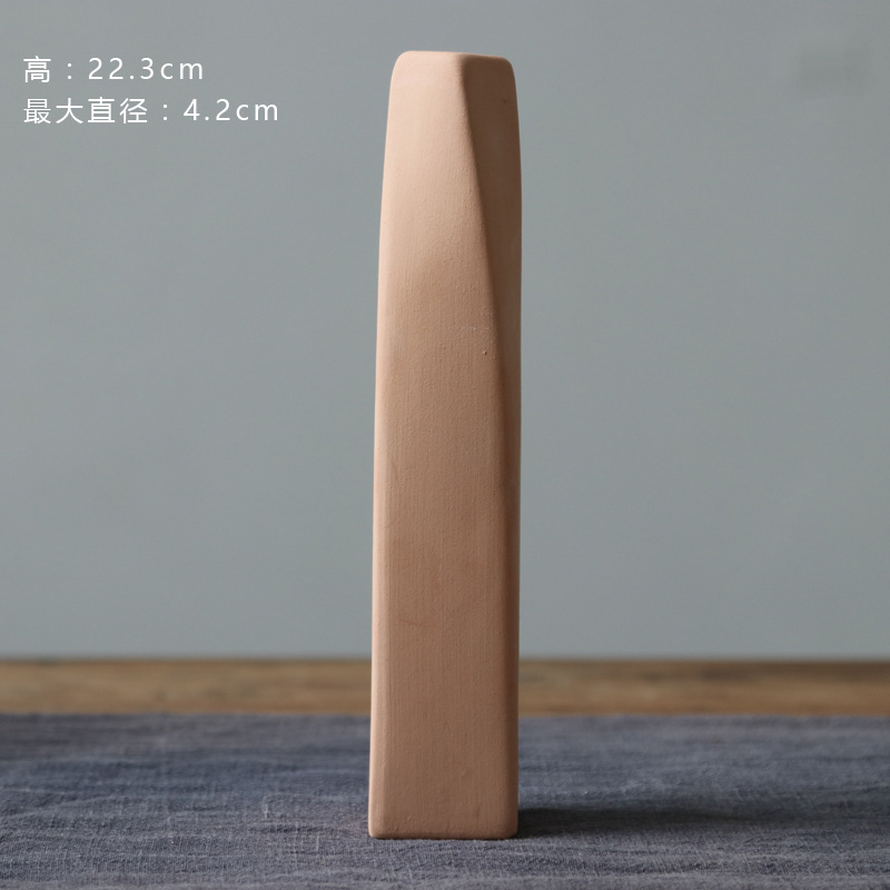 도자기 점토 스퀘어 병