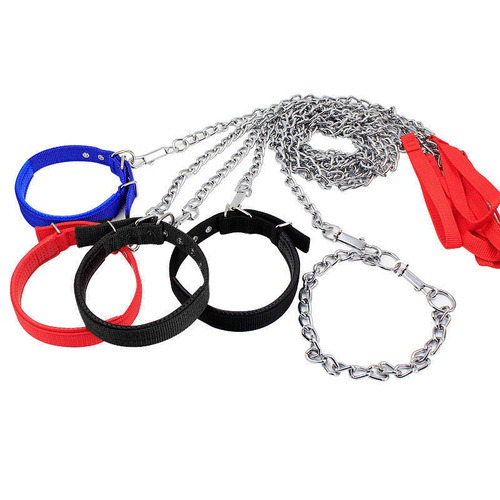 Factory direct sales pet dog chain dog leash pet collar pet supplies drop shipping wholesale