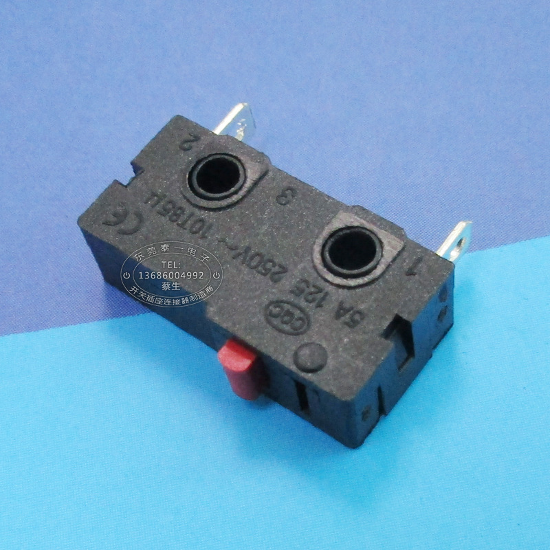 5(1)A电流全铜两脚常闭行程开关 小家电电路控制微动开关KW12-A-2