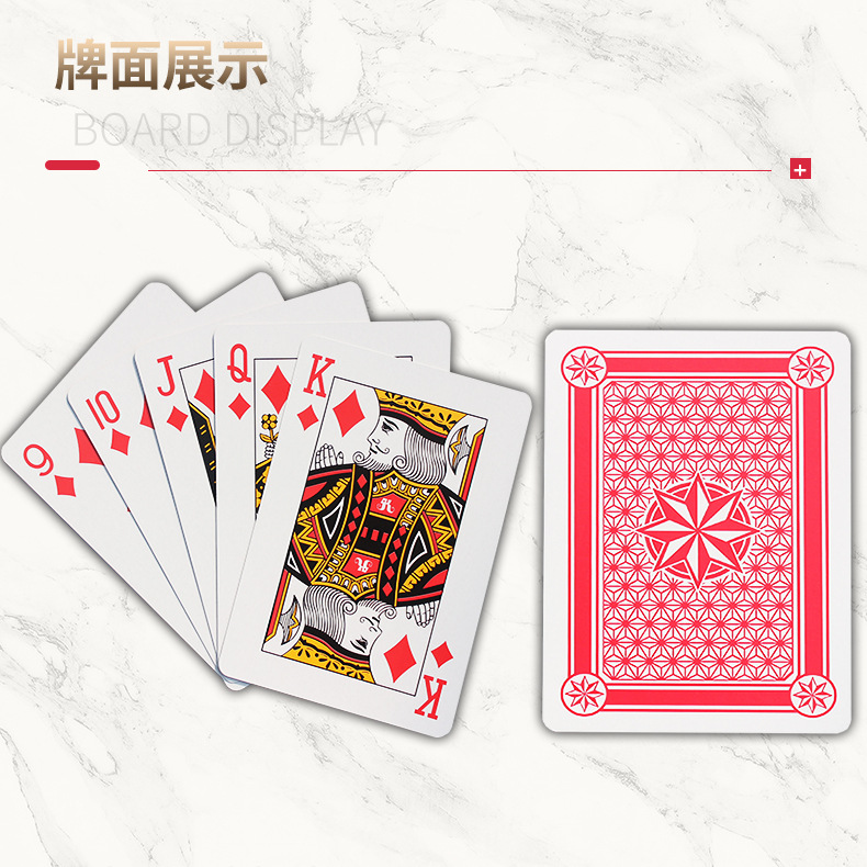 Grandes naipes Super gran poker creativo jugando a las cartas grandes 2 veces 6 veces 9 veces A4 Internet celebridad TikTok mismo estilo de póquer grande