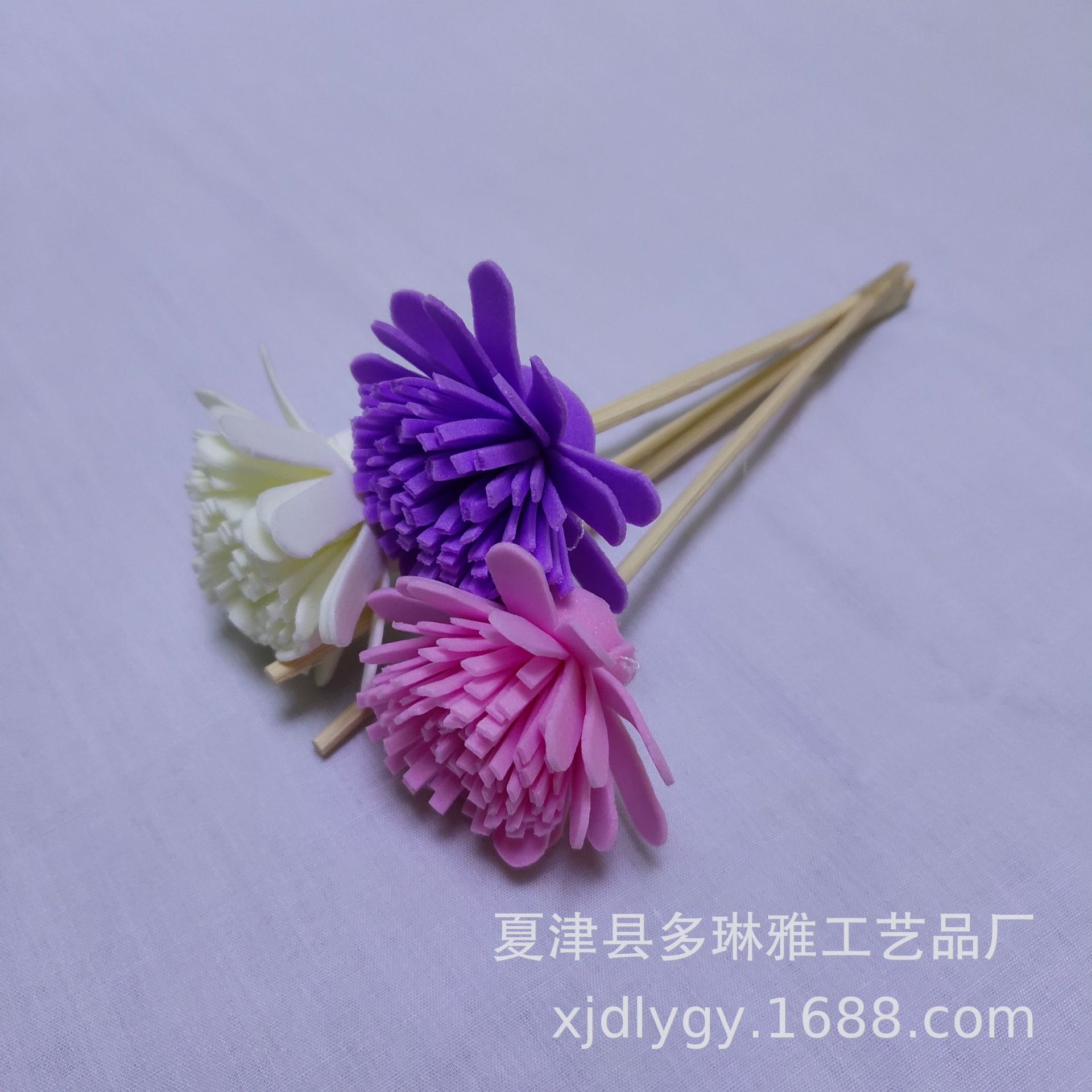 现货批发家居香水花配件藤条无火香薰花酒店卧室厕所香氛摆件菊花