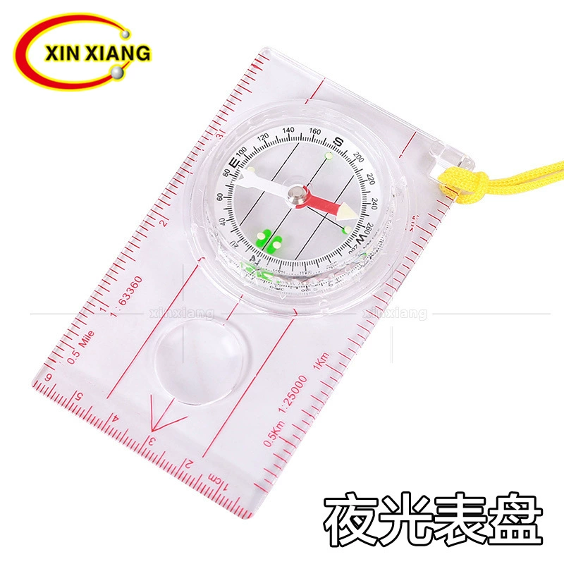 Класс Обучающая карта шкала компас открытый кемпинг альпинизм путешествия многофункциональная прозрачная доска Северная игла