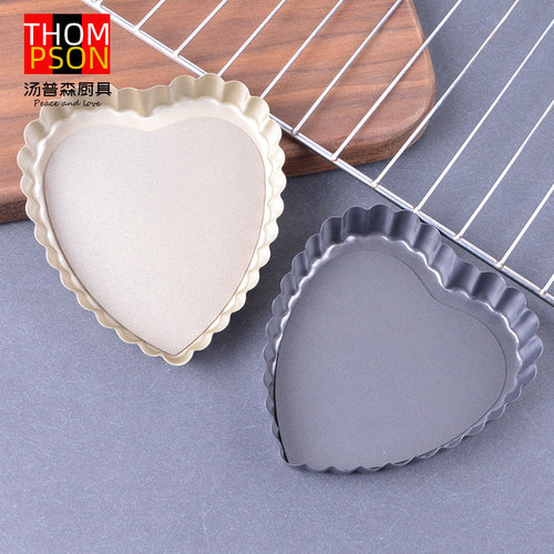 3-inch 4-inch live bottom chrysanthemum pie plate wavy lace baking pan carbon steel pizza pan pizza heart-shaped round rectangular