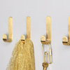 Bonor -free golden hook Golden Hooks Nordic Metal Brushes Powerful Beneeping Hook Wall Gate behind Creative Main Hook