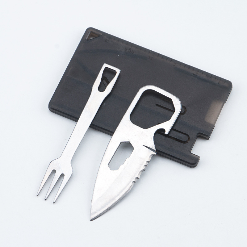 Outdoor Portable Dinner Multi-Function Tool Card Camping BBQ Cutlery Mini Carry Steak Knife Set_voghion.com