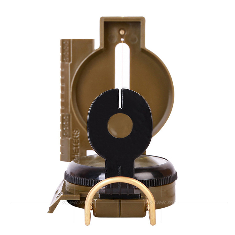 Aventura al aire libre escalada solo soldado Brújulas multifuncional portátil americano ejército verde táctico ABS plástico