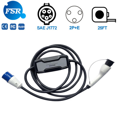 Protessional factory FSR Type1 32A Mode 2 SAE J1772|ru