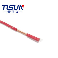 泰来兴工厂提供 美规电子线 1672 红色SRPVC绝缘单线