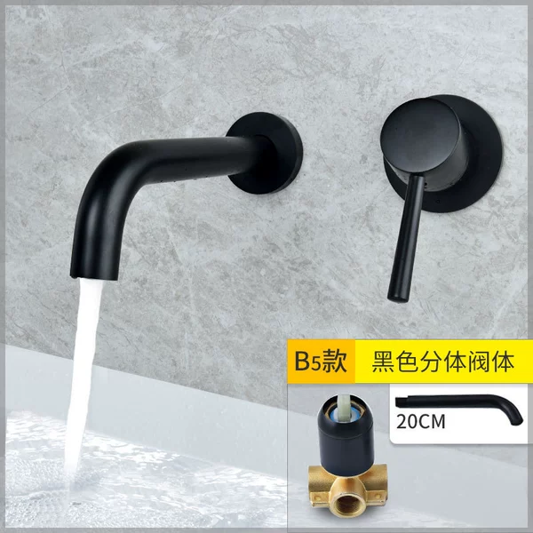 Black 20cm non-rotating mouth split valve body