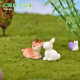 Micro Landscape Fleshy Small Ornaments Cute Cartoon Forest Animal Ornaments Kitten Rabbit Yellow Duck Chicken Fox Hedgehog