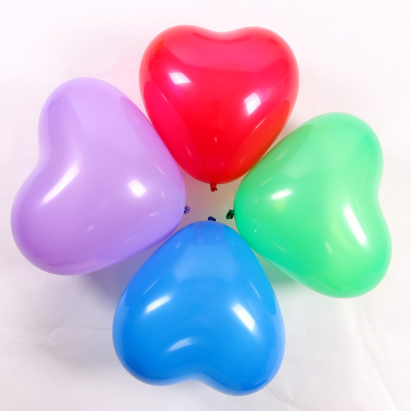 Latex balloon heart shaped
