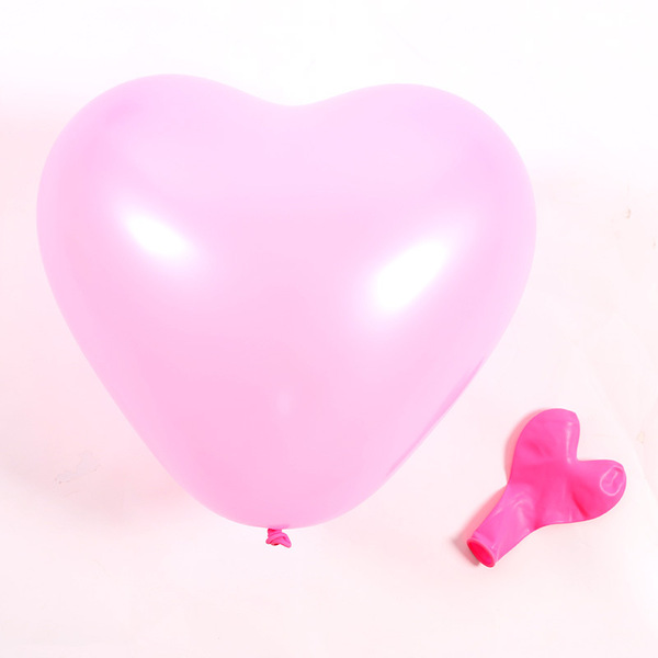 Latex balloon heart shaped