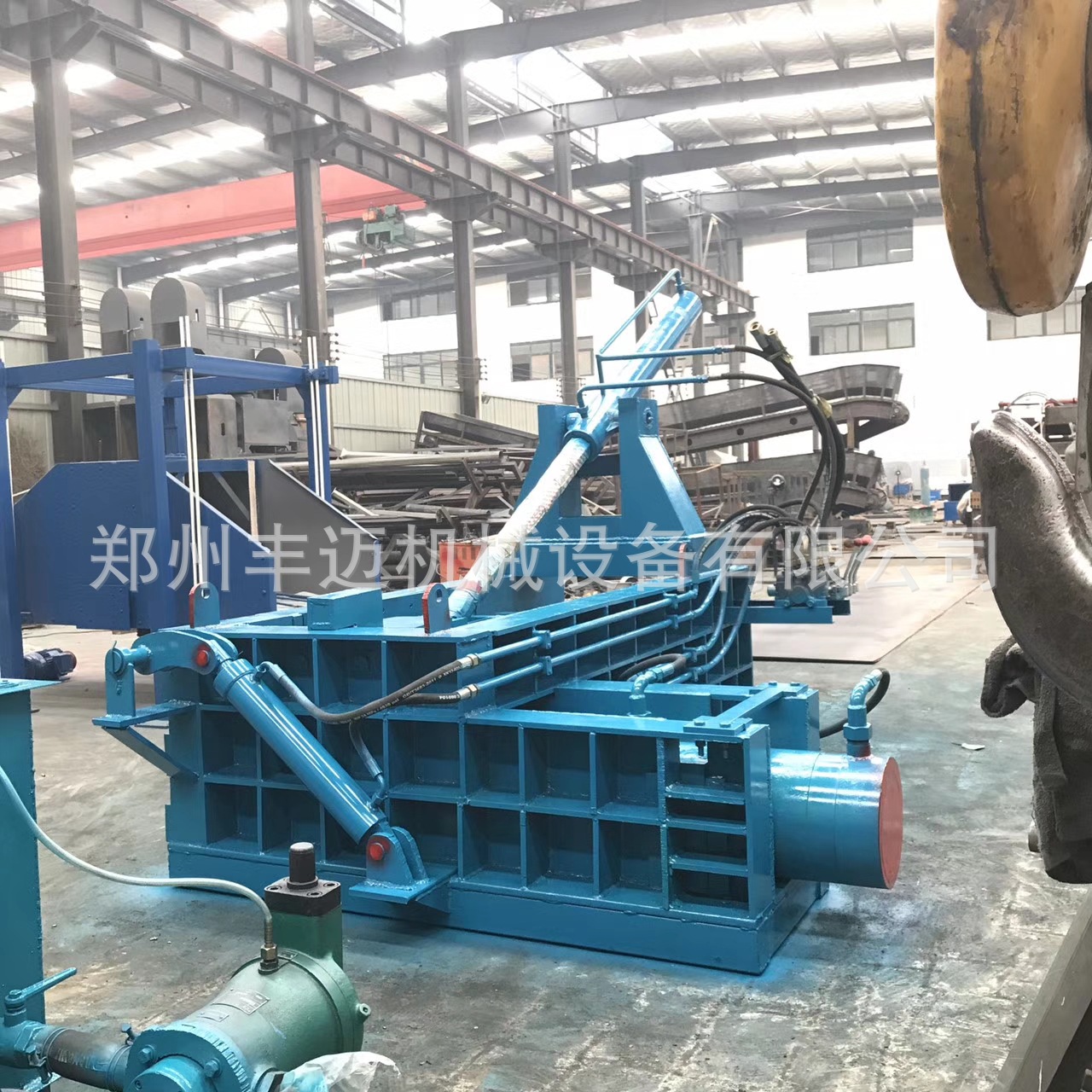 废旧钢材下角料压块机 卧式液压金属打包机 125废铁丝打包机