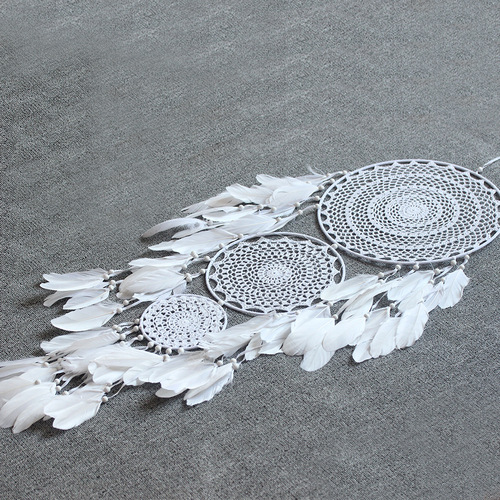 ins new concentric circle crochet flower dream catcher large wedding scene decoration dream catcher pendant bed and breakfast pendant