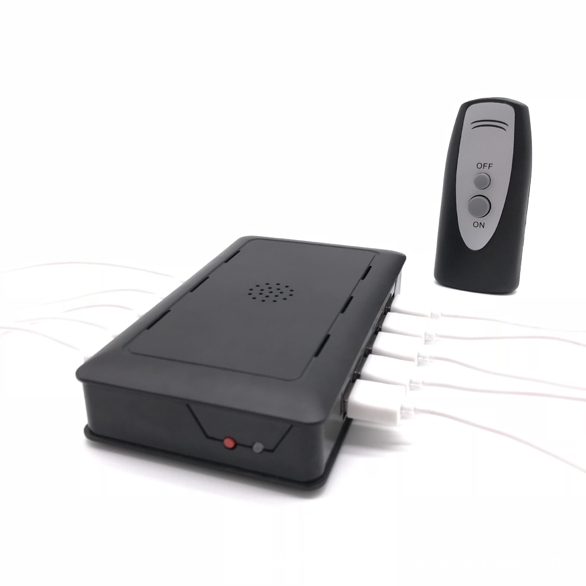 新款高档亚克力安卓苹果一拖八多路手机充电防盗报警遥控展示架