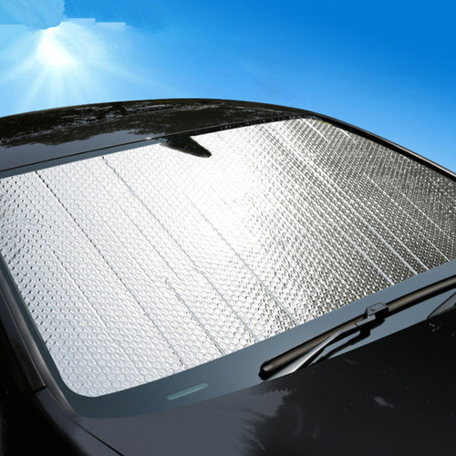 Factory direct sales of aluminum film sunshade for automobiles, summer sunscreen, front gear 130*60, automotive supplies