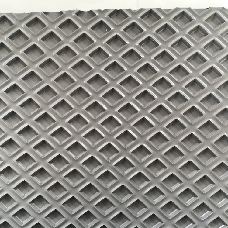 11.0mm灰色粗菱形格砂光机带防滑耐磨菱形木工输送带传送带