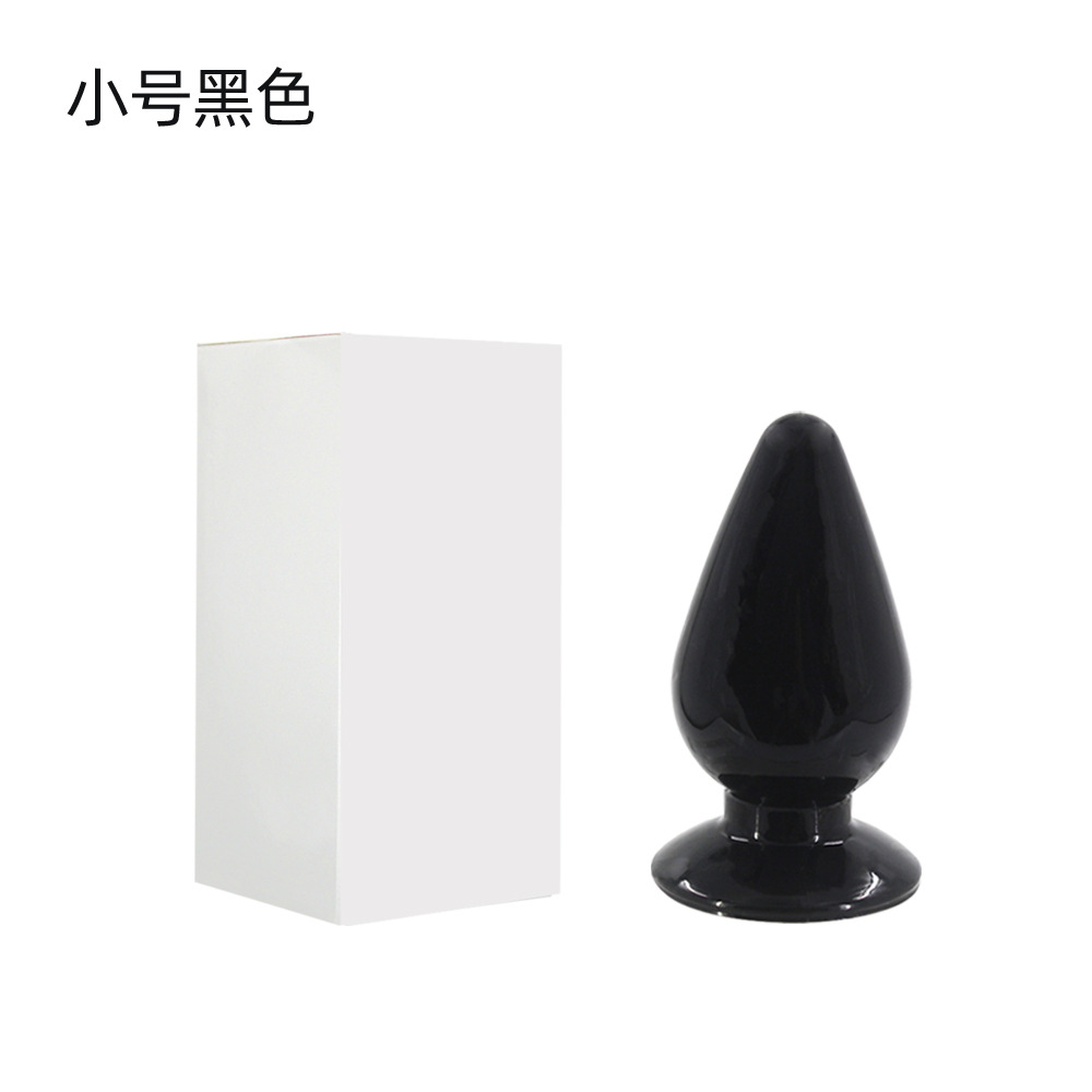 Gran Mac anal plug grande, mediano y pequeño conjunto de tres piezas de alta cristal transparente granos de tracción anal plug