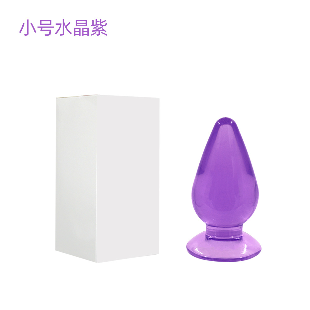 Gran Mac anal plug grande, mediano y pequeño conjunto de tres piezas de alta cristal transparente granos de tracción anal plug