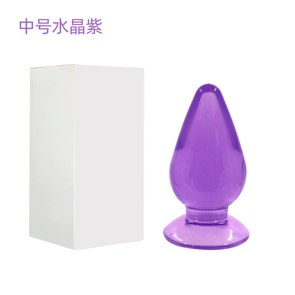 Big Mac backyard anal plug anal plug large, medium and small three-piece high transparent crystal pull bead backyard plug factory supply