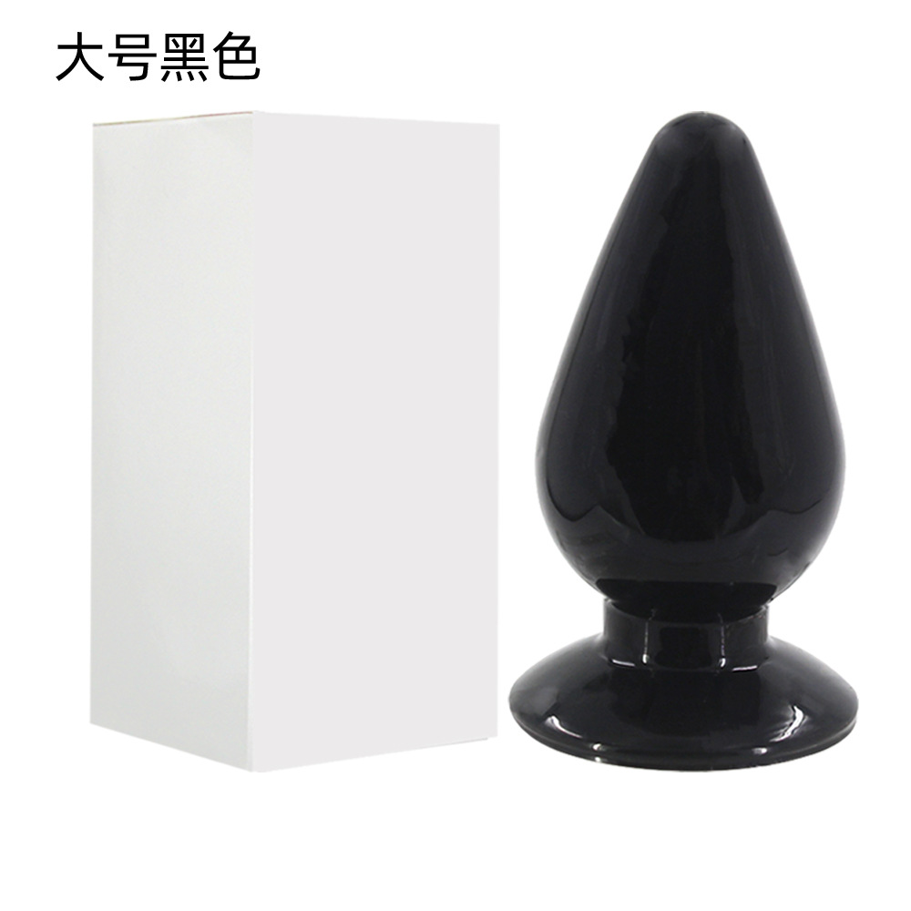 Gran Mac anal plug grande, mediano y pequeño conjunto de tres piezas de alta cristal transparente granos de tracción anal plug